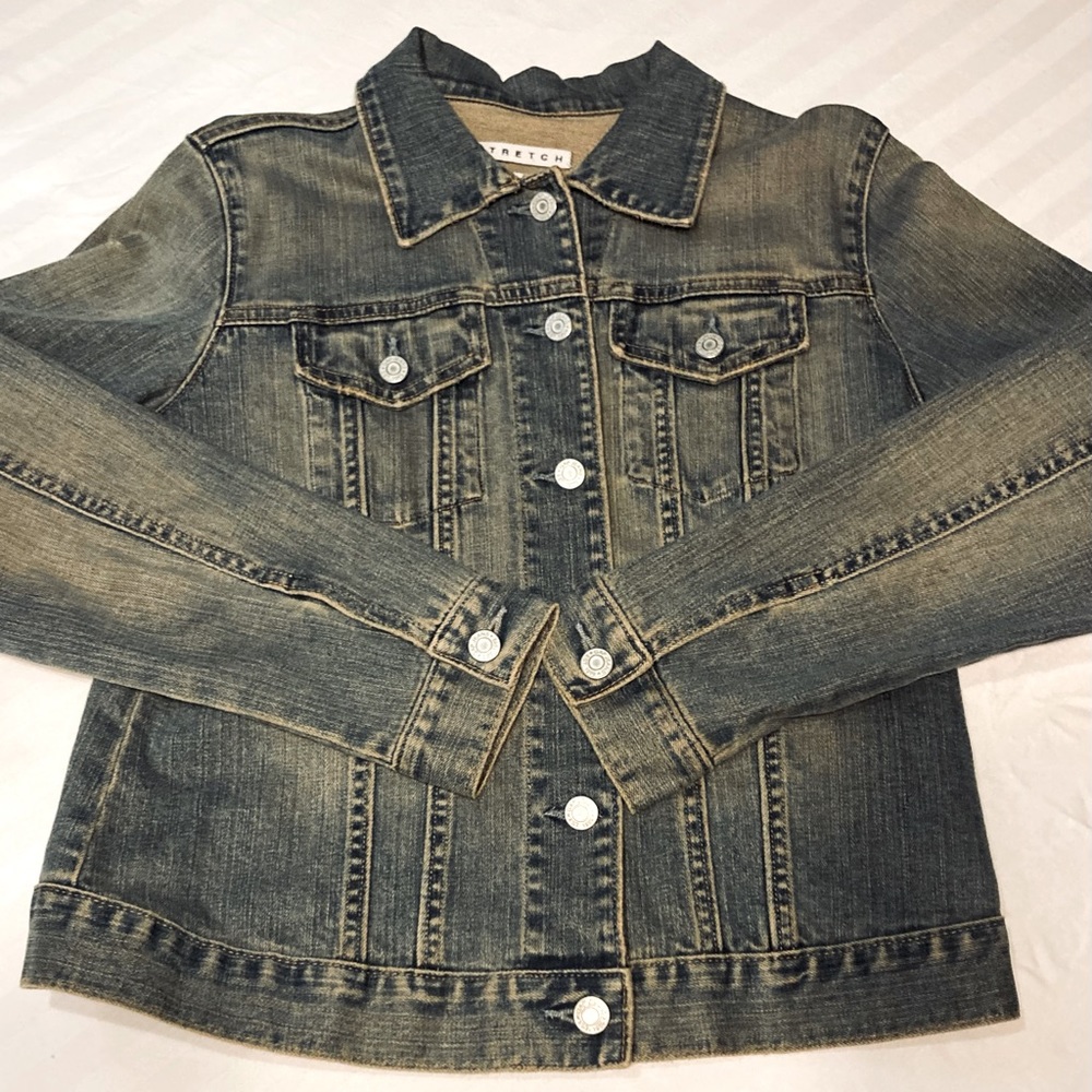 Gap Stretch Denim Jacket Size Medium